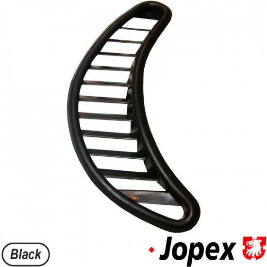 Trim plate for air vent, black, plastic, rear, right