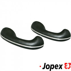 Armrest set, black, left/right