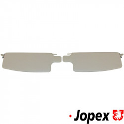 Sun visor set, white, left/right