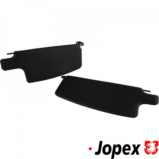Sun visor set, black, left/right