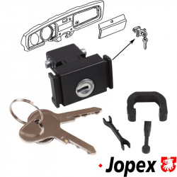 Lock for glove box compartment with keys