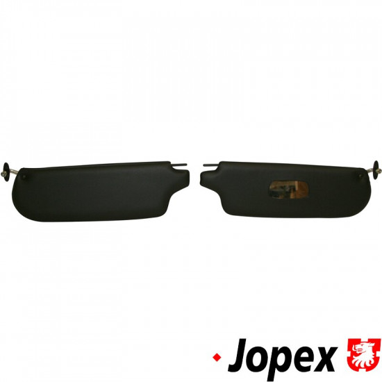 Sun visor set, black, left/right