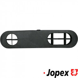 Vent trim, front window, right, black