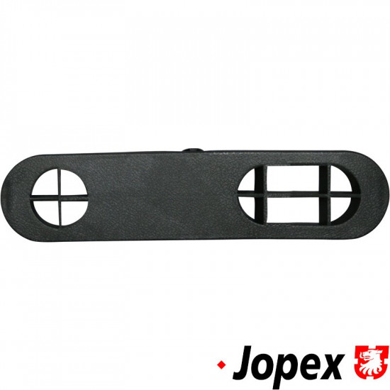 Vent trim, front window, right, black