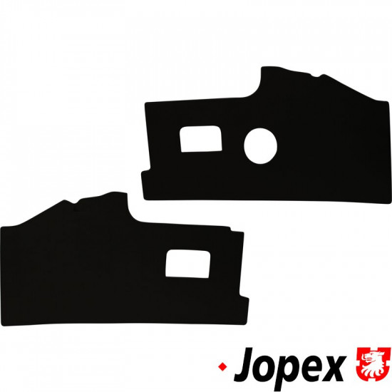 Kick panel set, front, mdf/pvc