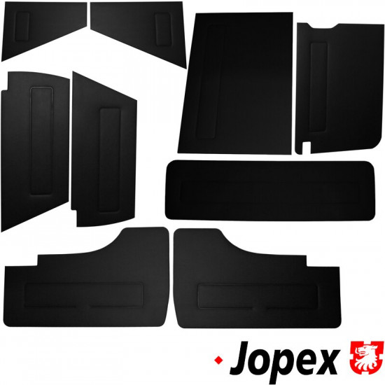 Interior vinyl panel kit, 9 pcs., black