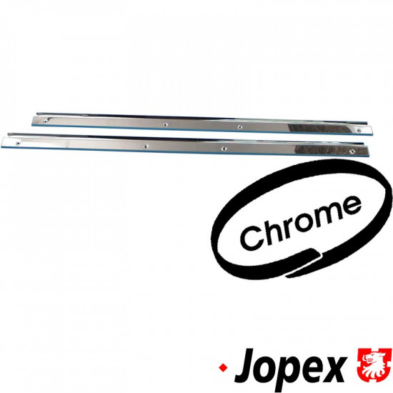 Chrome door sill covers. Sold in pairs