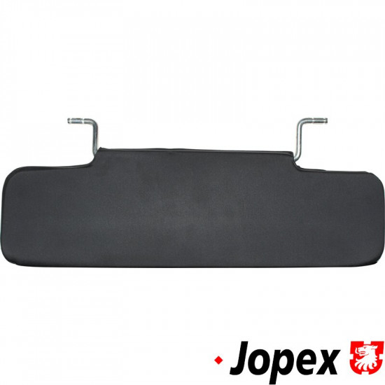 Sun visor, left/right, black vinyl
