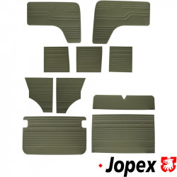 Interior vinyl panel kit, 10 pcs., green