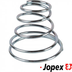 Conical spring for window winder and door handle