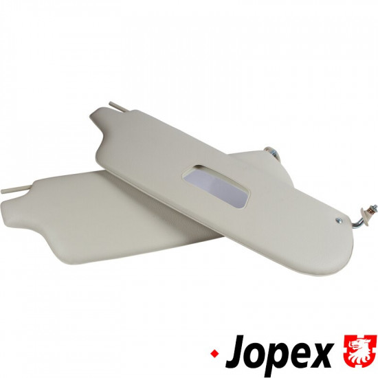 Sun visor set, cream colour, left/right