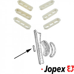 Rear window defroster vent trim set, 6 pcs., creamy white