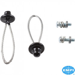 Door stop set with mounting parts, 2 pieces. When installing one piece window, you have to remove stock door stop and replace it with this stop