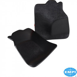 Front quarter speaker kick panel set, plastic, black, 2 pieces