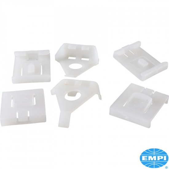 Guide piece set for seat rail, 6 pieces