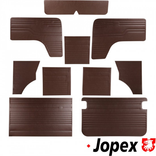 Interior vinyl panel kit, 10 pcs., brown