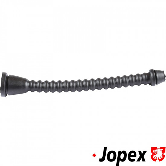 Turn signal wiring tube, front, black. 2 pcs. needed per car