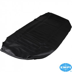 Seat cover set, vinyl, complete, slip-on style, black