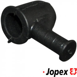 Boot for generator terminal, angled