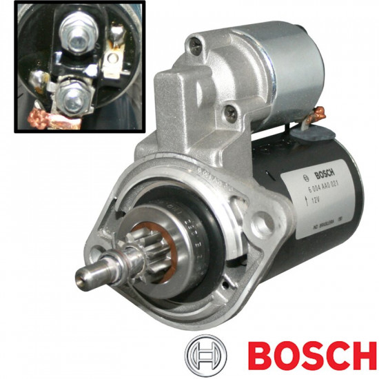 Starter motor, 0.8 kW, new, BOSCH