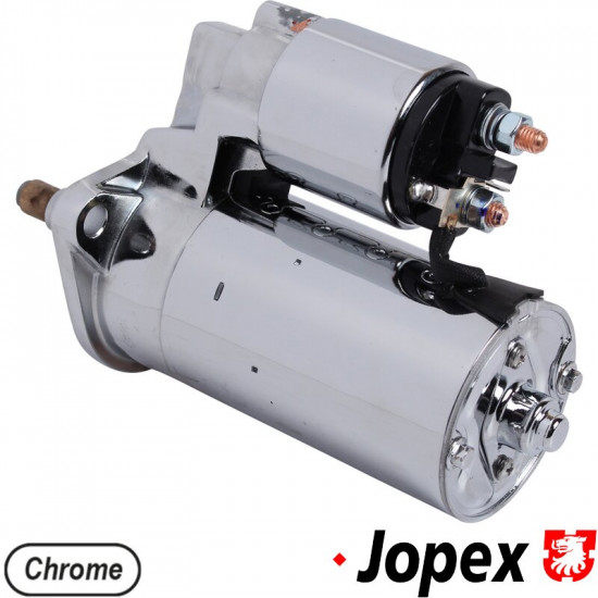 Starter motor, heavy duty, 1.4 kW, chrome, economy version