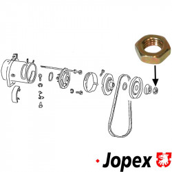 Nut for generator/alternator pulley