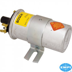 Ignition coil, 6 Volt (Blue Coil), silver, Bosch