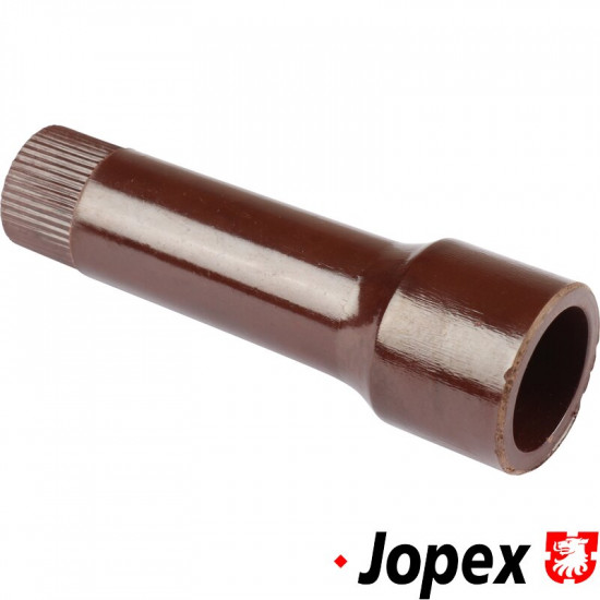 Spark plug connector, short, 1K-Ohm, brown