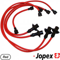 Ignition cable set, copper core, red