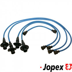 Ignition cable set, copper core, blue