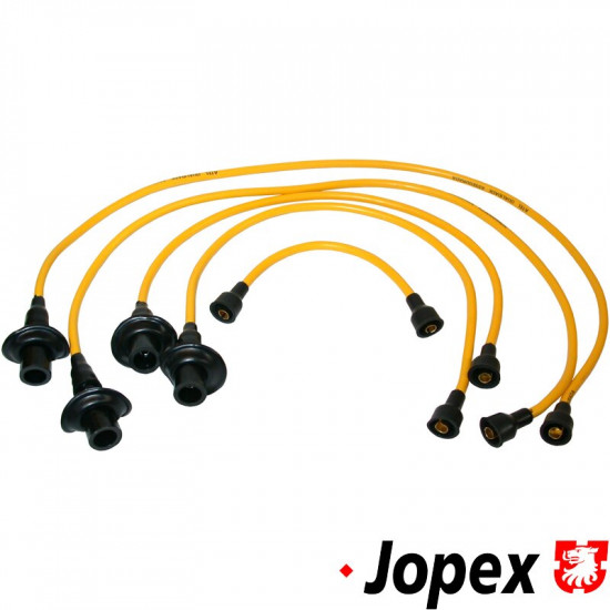 Ignition cable set, copper core, yellow