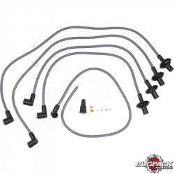Ignition cable set, 90º Megavolt, grey