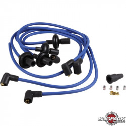Ignition cable set, 90º Megavolt, blue