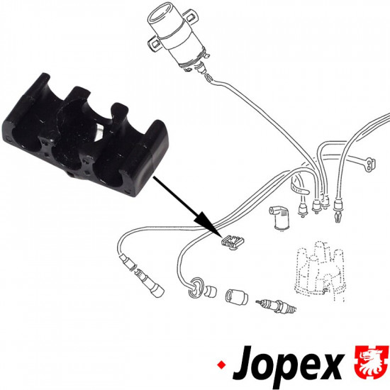 Cable holder, 3 wires