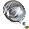 Headlight with chrome rim, with E-mark