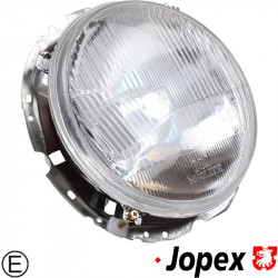 Headlamp, H4, left/right, E-marked. For RHD