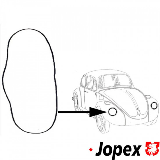 Seal for wing/headlamp