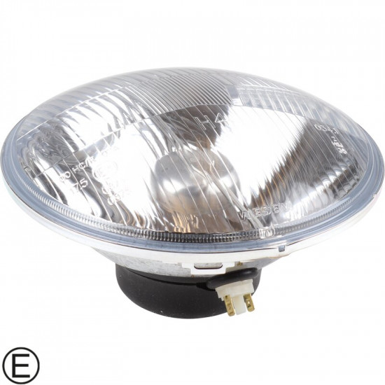 Headlamp insert, 7", round, E-marked, economy