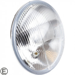 Headlight insert, 7", round, with E-mark
