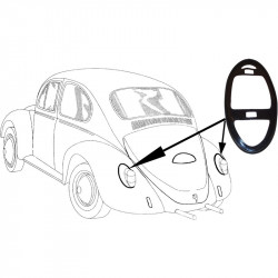 Gasket for tail light, rubber, left/right, CLASSIC