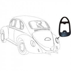 Gasket for tail light, rubber, right