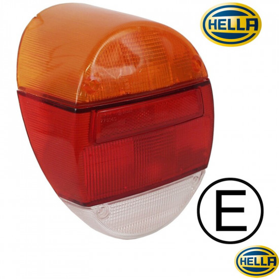 Lens for tail light, orange/red/clear, left/right, with E-mark