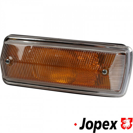 Turn signal light assembly, yellow, left, w/E-mark