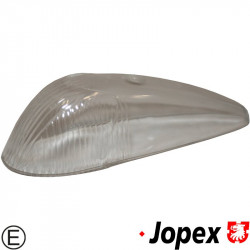 Turn signal light lens, clear, left/right, E-marked