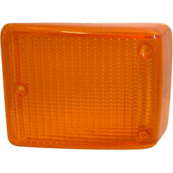 Turn signal light lens, front, yellow light, left, w/o E-mark