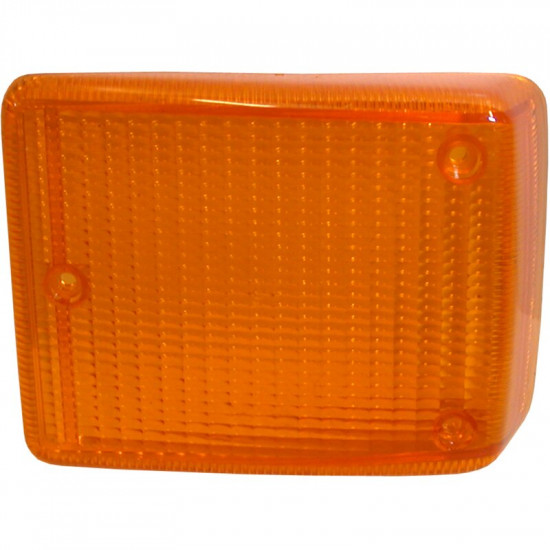 Turn signal light lens, front, yellow light, left, w/o E-mark