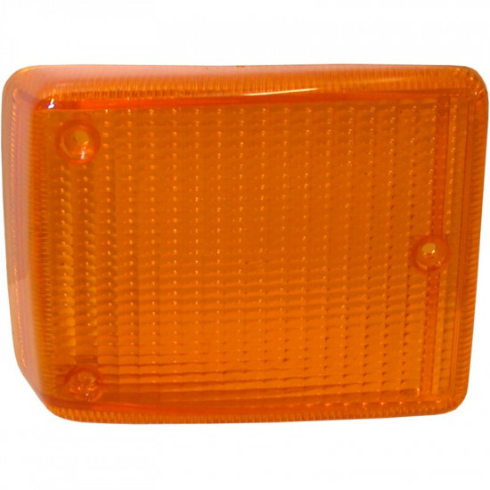 Turn signal light lens, front, yellow light, right, w/o E-mark