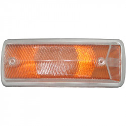 Turn signal light lens, front, yellow, left, w/o E-mark