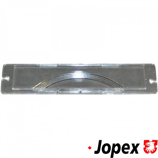 License plate light glass