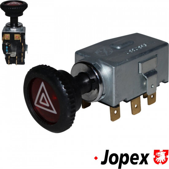 Emergency light switch with knob